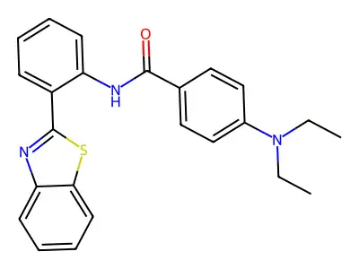 N-[2-(1,3-benzothiazol-2-yl)phenyl]-4-(diethylamino)benzamide structure