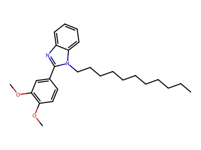 2-(3,4-Dimethoxyphenyl)-1-undecylbenzimidazole structure
