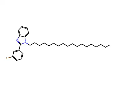 2-(3-Bromophenyl)-1-octadecylbenzimidazole structure