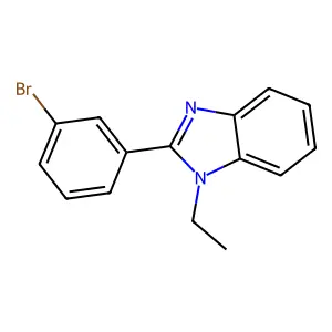 2-(3-Bromophenyl)-1-ethylbenzimidazole structure