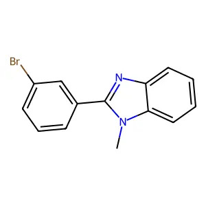 2-(3-bromophenyl)-1-methyl-1H-benzimidazole structure