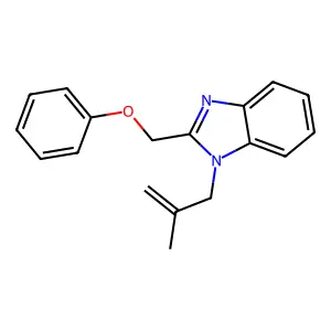 1-(2-methylallyl)-2-(phenoxymethyl)-1H-benzo[d]imidazole structure