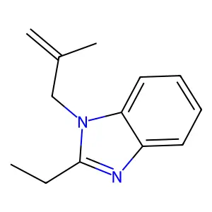 2-Ethyl-1-(2-methylprop-2-enyl)benzimidazole structure