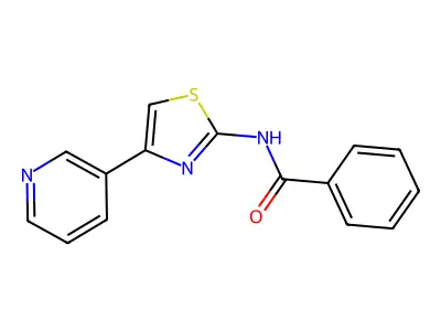 N-(4-(pyridin-3-yl)thiazol-2-yl)benzamide structure