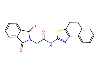 N-(4,5-dihydronaphtho[1,2-d]thiazol-2-yl)-2-(1,3-dioxoisoindolin-2-yl)acetamide structure