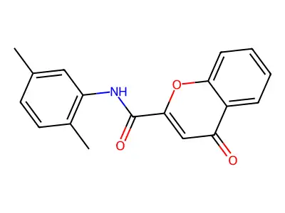 N-(2,5-dimethylphenyl)-4-oxo-4H-chromene-2-carboxamide structure