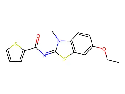 (Z)-N-(6-ethoxy-3-methylbenzo[d]thiazol-2(3H)-ylidene)thiophene-2-carboxamide structure