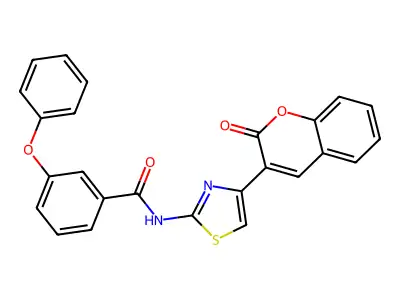 N-(4-(2-oxo-2H-chromen-3-yl)thiazol-2-yl)-3-phenoxybenzamide structure