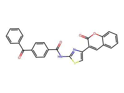4-benzoyl-N-(4-(2-oxo-2H-chromen-3-yl)thiazol-2-yl)benzamide structure