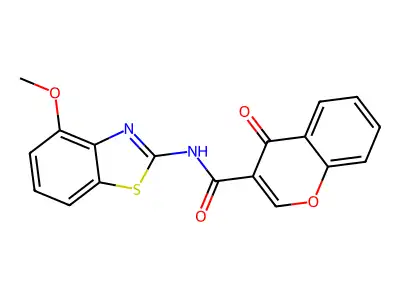 N-(4-methoxybenzo[d]thiazol-2-yl)-4-oxo-4H-chromene-3-carboxamide structure