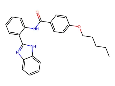 N-(2-(1H-benzo[d]imidazol-2-yl)phenyl)-4-(pentyloxy)benzamide structure