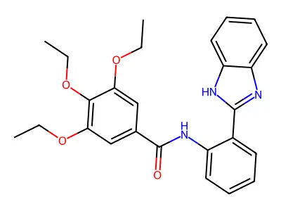 N-(2-(1H-benzo[d]imidazol-2-yl)phenyl)-3,4,5-triethoxybenzamide structure