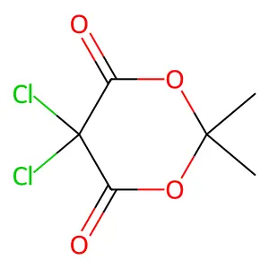 5,5-Dichloro-2,2-dimethyl-1,3-dioxane-4,6-dione structure
