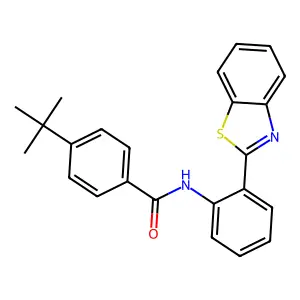 N-[2-(1,3-benzothiazol-2-yl)phenyl]-4-tert-butylbenzamide structure