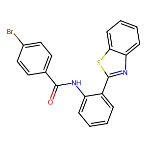 N-[2-(1,3-benzothiazol-2-yl)phenyl]-4-bromobenzamide structure