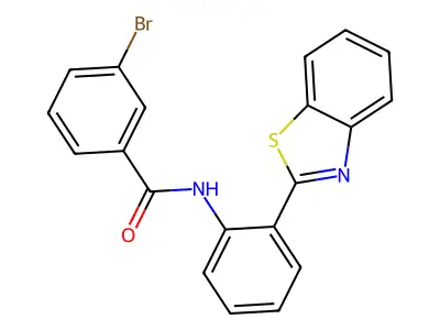 N-[2-(1,3-benzothiazol-2-yl)phenyl]-3-bromobenzamide structure