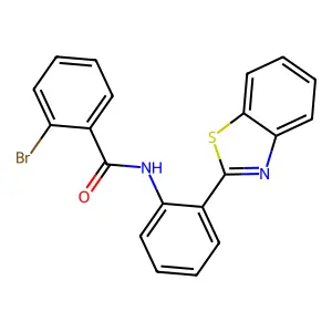 N-[2-(1,3-benzothiazol-2-yl)phenyl]-2-bromobenzamide structure