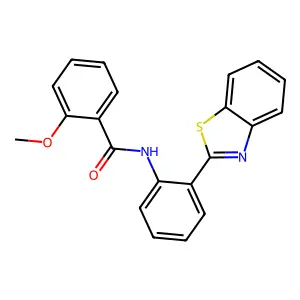 N-[2-(1,3-benzothiazol-2-yl)phenyl]-2-methoxybenzamide structure