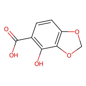 4-Hydroxy-1,3-dioxaindane-5-carboxylic acid structure