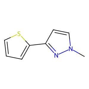 1-methyl-3-(2-thienyl)-1H-pyrazole structure