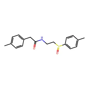 2-(4-Methylphenyl)-N-(2-((4-methylphenyl)sulfinyl)ethyl)acetamide structure