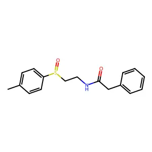N-(2-((4-Methylphenyl)sulfinyl)ethyl)-2-phenylacetamide structure