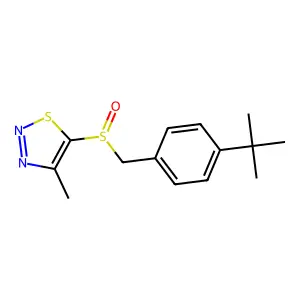 5-{[4-(Tert-butyl)benzyl]sulfinyl}-4-methyl-1,2,3-thiadiazole structure