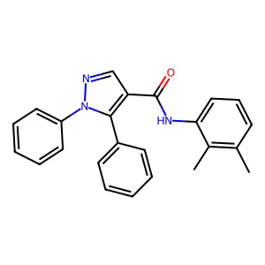 N-(2,3-dimethylphenyl)-1,5-diphenyl-1H-pyrazole-4-carboxamide structure