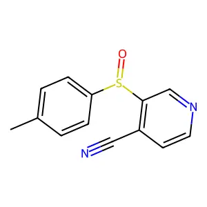 3-[(4-Methylphenyl)sulfinyl]isonicotinonitrile structure