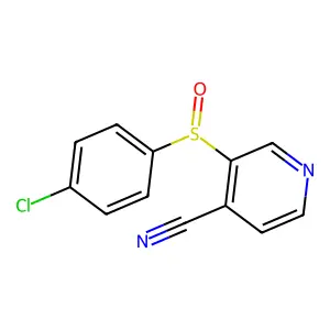 3-[(4-Chlorophenyl)sulfinyl]isonicotinonitrile structure