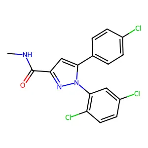 5-(4-chlorophenyl)-1-(2,5-dichlorophenyl)-N-methyl-1H-pyrazole-3-carboxamide structure