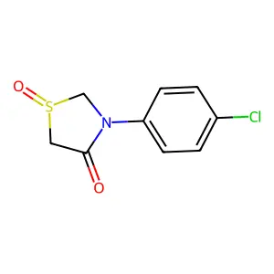 3-(4-Chlorophenyl)-1-oxo-1,3-thiazolidin-4-one structure