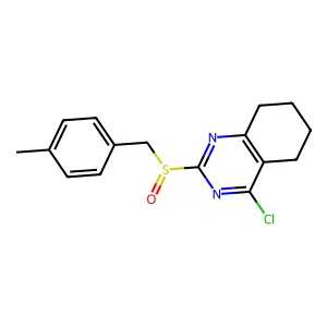 4-Chloro-2-[(4-methylbenzyl)sulfinyl]-5,6,7,8-tetrahydroquinazoline structure