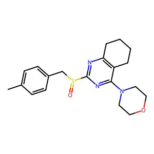 4-Methylbenzyl 4-morpholino-5,6,7,8-tetrahydro-2-quinazolinyl sulfoxide structure