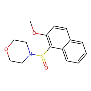 4-[(2-Methoxy-1-naphthyl)sulfinyl]morpholine structure