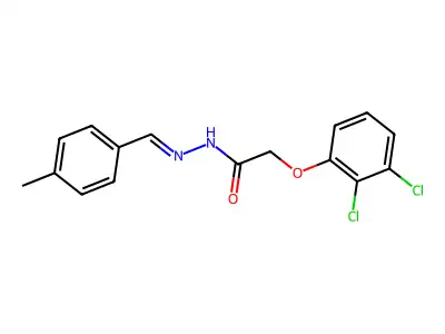 2-(2,3-dichlorophenoxy)-N-[(4-methylphenyl)methylideneamino]acetamide structure