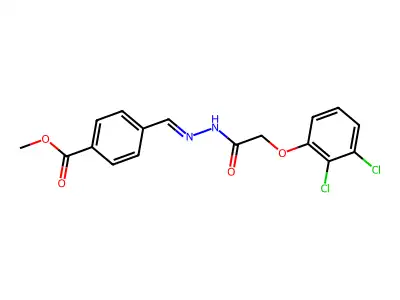 Methyl 4-[[[2-(2,3-dichlorophenoxy)acetyl]hydrazinylidene]methyl]benzoate structure