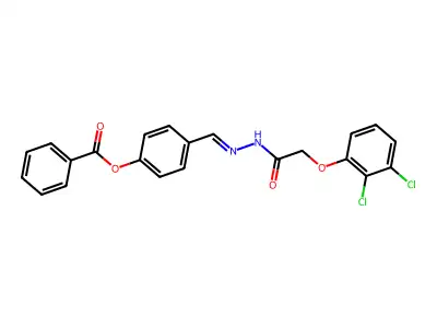 [4-[[[2-(2,3-Dichlorophenoxy)acetyl]hydrazinylidene]methyl]phenyl] benzoate structure
