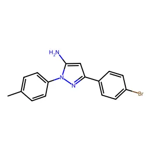 3-(4-Bromophenyl)-1-(4-methylphenyl)-1H-pyrazol-5-amine structure
