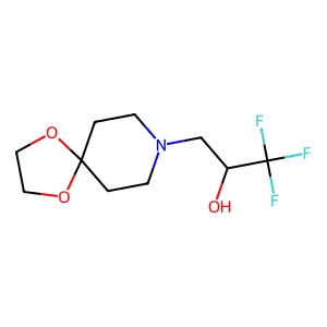 (2R)-3-{1,4-dioxa-8-azaspiro[4.5]decan-8-yl}-1,1,1-trifluoropropan-2-ol structure