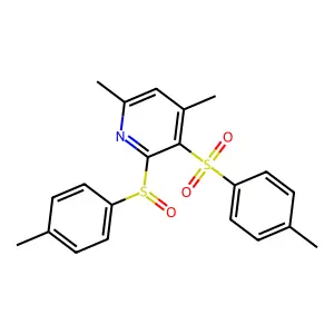 4,6-Dimethyl-2-[(4-methylphenyl)sulfinyl]-3-[(4-methylphenyl)sulfonyl]pyridine structure