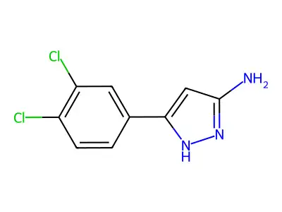 5-(3,4-Dichlorophenyl)-1H-pyrazol-3-amine structure