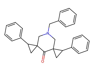 9-Benzyl-1,6-diphenyl-9-azadispiro[2.1.2.3]decan-4-one structure
