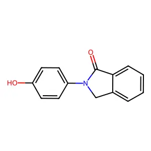 1H-Isoindol-1-one, 2,3-dihydro-2-(4-hydroxyphenyl)- structure