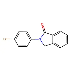 2-(4-bromophenyl)-2,3-dihydro-1H-isoindol-1-one structure