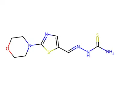 [(2-Morpholin-4-yl-1,3-thiazol-5-yl)methylideneamino]thiourea structure