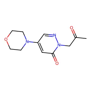 5-morpholino-2-(2-oxopropyl)-3(2H)-pyridazinone structure