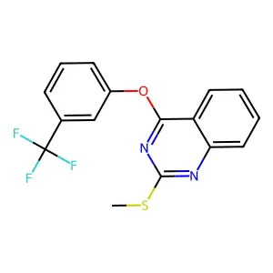 2-(Methylsulfanyl)-4-[3-(trifluoromethyl)phenoxy]quinazoline structure