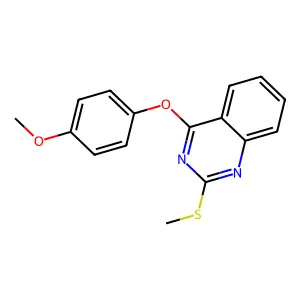 4-(4-Methoxyphenoxy)-2-(methylsulfanyl)quinazoline structure