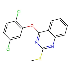 4-(2,5-Dichlorophenoxy)-2-(methylsulfanyl)quinazoline structure